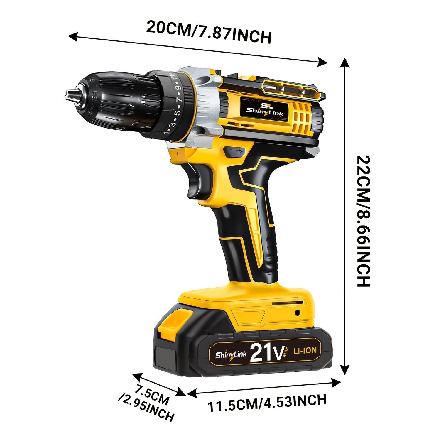 21V Cordless Drill Set 18-148 Piece | Rechargeable Electric Drill Driver with 2 Batteries, Screwdriver Bits, Hand Tools & Toolbox – Complete DIY Home Repair Kit, Gift for Men