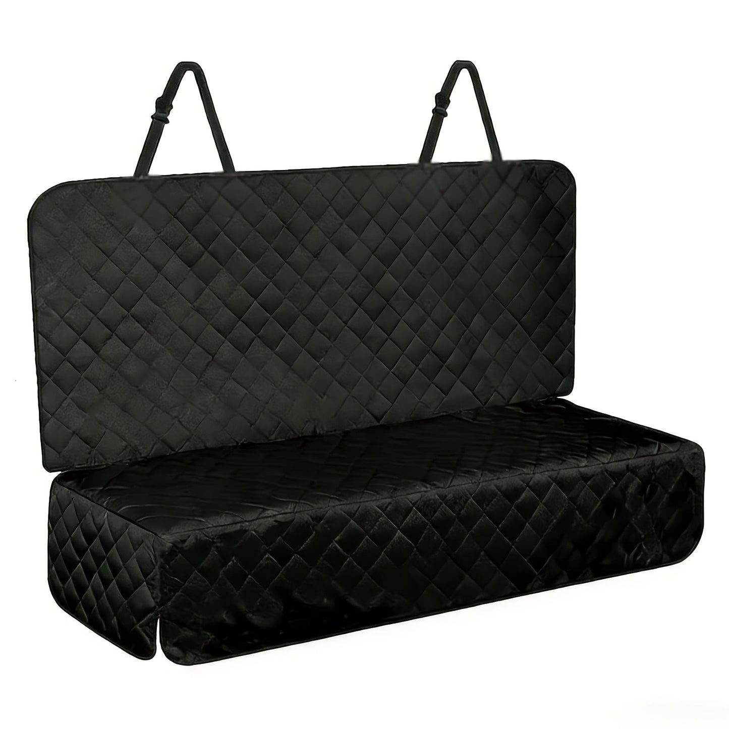 Dog Car Seat Cover for Back Seat – Waterproof Anti-Slip Anti-Scratch, Washable Pet Car Seat Protector with Armrest Compatible, Fits Most Cars SUVs Trucks, Black & Skull Flower