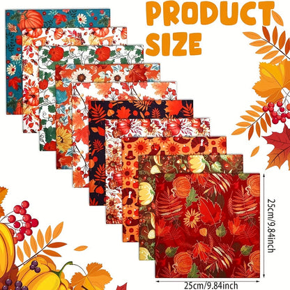 70pcs Precut Quilting Fabric Squares 10x10 Inch - Patchwork Fabric Bundle with Floral, Seasonal & Multicolor Patterns, Soft Washable Cotton Blend for Quilts, Crafts, Sewing, Holiday Decor & DIY Projects