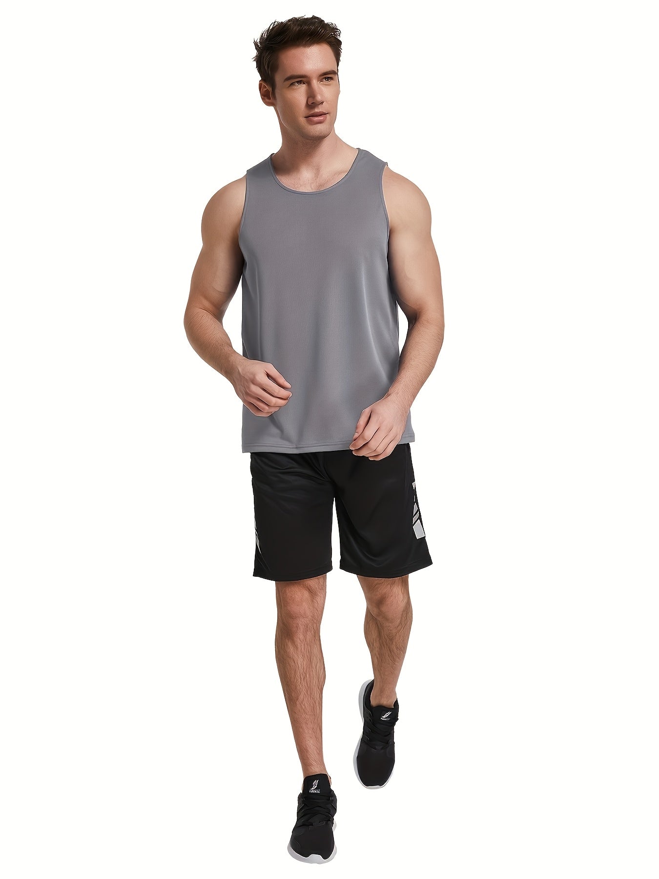 6 Pack Men's Moisture Wicking Tank Tops Sleeveless Gym Shirts Workout Vest for Running Training Hiking Athletic Sports Undershirt S-XXL