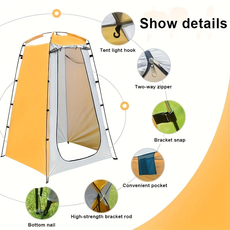 Portable Pop-Up Camping Shower Tent Privacy Shelter – Lightweight Waterproof Changing Room, Outdoor Toilet Tent for Camping, Hiking, Beach & Backpacking, Quick Setup Privacy Pod
