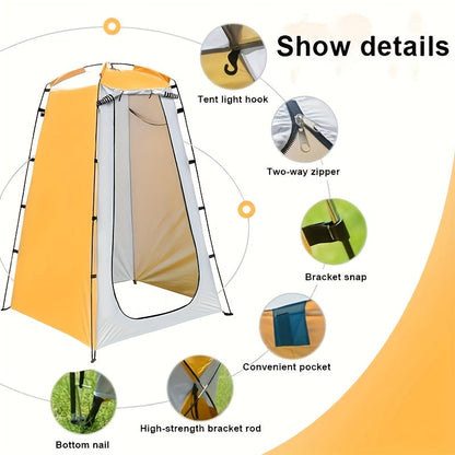 Portable Pop-Up Camping Shower Tent Privacy Shelter – Lightweight Waterproof Changing Room, Outdoor Toilet Tent for Camping, Hiking, Beach & Backpacking, Quick Setup Privacy Pod