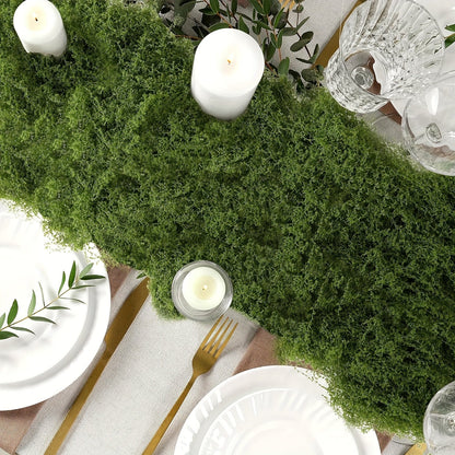 Artificial Moss Carpet Roll 19.68×78.74 Inch – Fake Moss Mat for Wall, Garden, Wedding, Roof & Indoor Outdoor Decoration, Cuttable & Easy to Maintain
