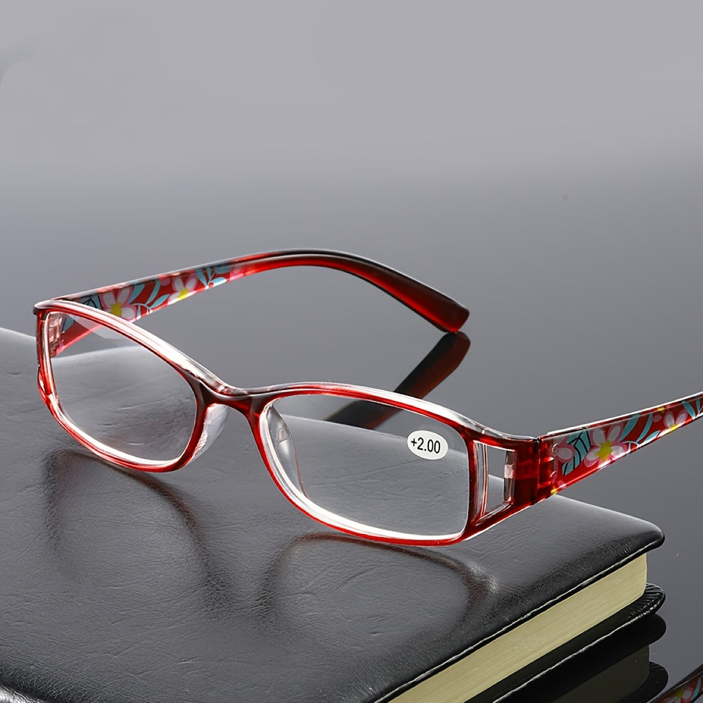 3-Pack Women's Photochromic Reading Glasses Floral Frame Anti Blue Light Lightweight Color Changing Lenses Indoor Outdoor +100 to +400