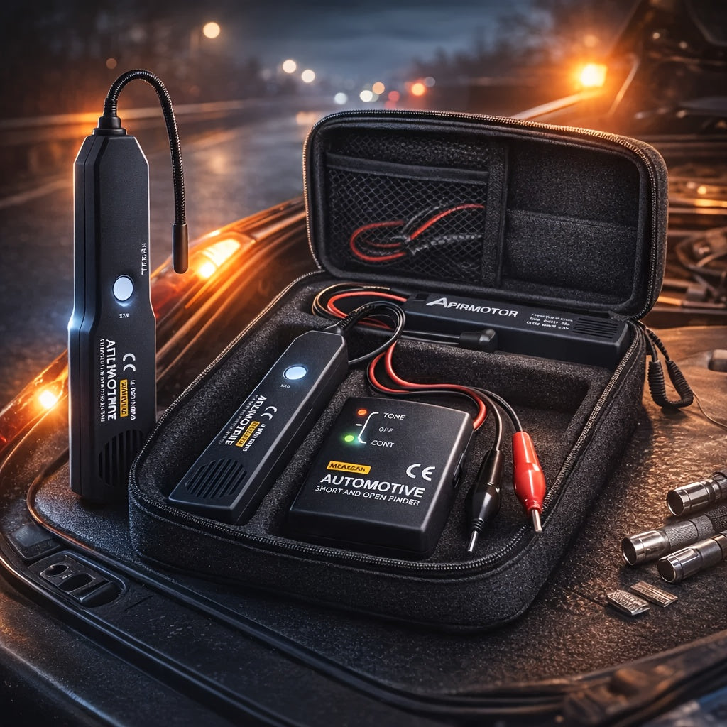 EM415PRO Automotive Wire Tracker Kit 6-42V DC Circuit Tester – Fast Locate Broken Wires & Short Circuits with Non-Contact Induction Probe – Essential Car Electrical Diagnostic Tool for Vehicle Repair