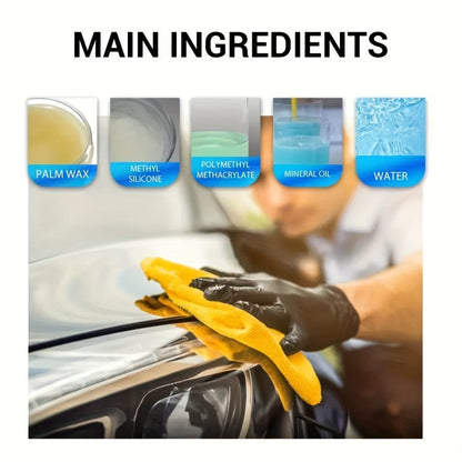 Ceramic Car Coating Spray – High-Gloss Paint Protection & Coating Renewal Agent, Fast-Acting Multi-Functional Ceramic Shield Spray for Car, Truck & SUV Paint, Glass & Trim