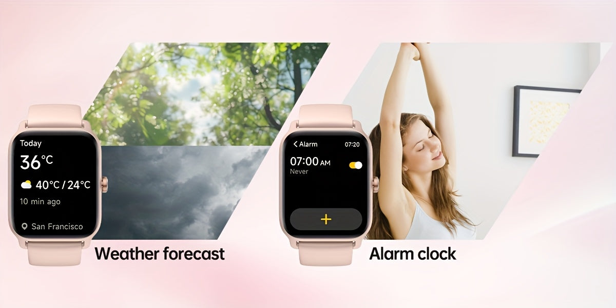 FAWEIO Smart Watch with Alexa & Wireless Calling – 1.8" HD Touchscreen, Fitness Tracker, 100+ Sports Modes, Compatible with iPhone & Android, for Women & Men