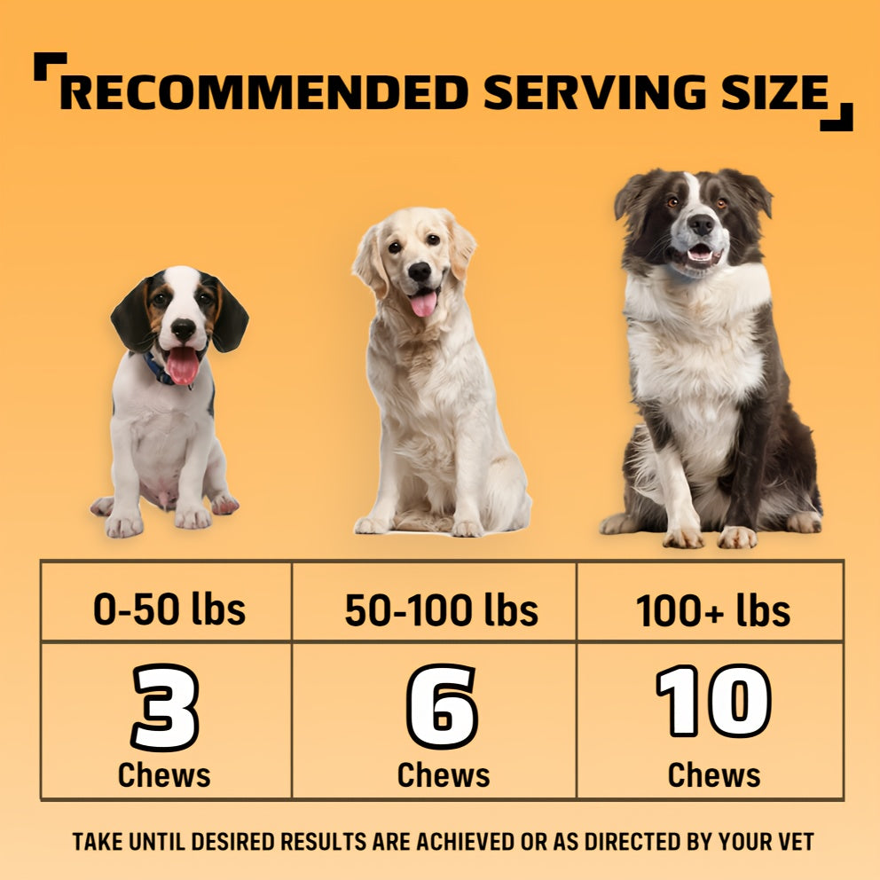 Dog Nutritional Supplement Soft Chews 90 Count with Probiotics Salmon Oil Chicken Flavor - Supports Coat Gut Health Immunity for Dogs All Ages 225g