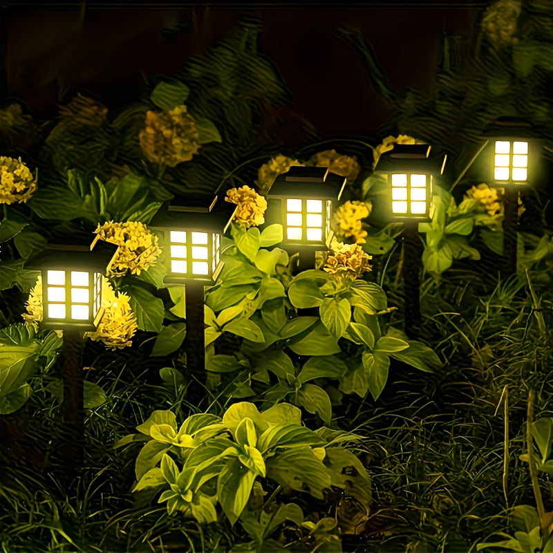 Solar Outdoor Lights LED Garden Path Lights IP44 Waterproof Landscape Lighting for Sidewalk Driveway Lawn Yard Courtyard – Warm White, Pack of 6, 12 or 24 – Christmas & Holiday Decor