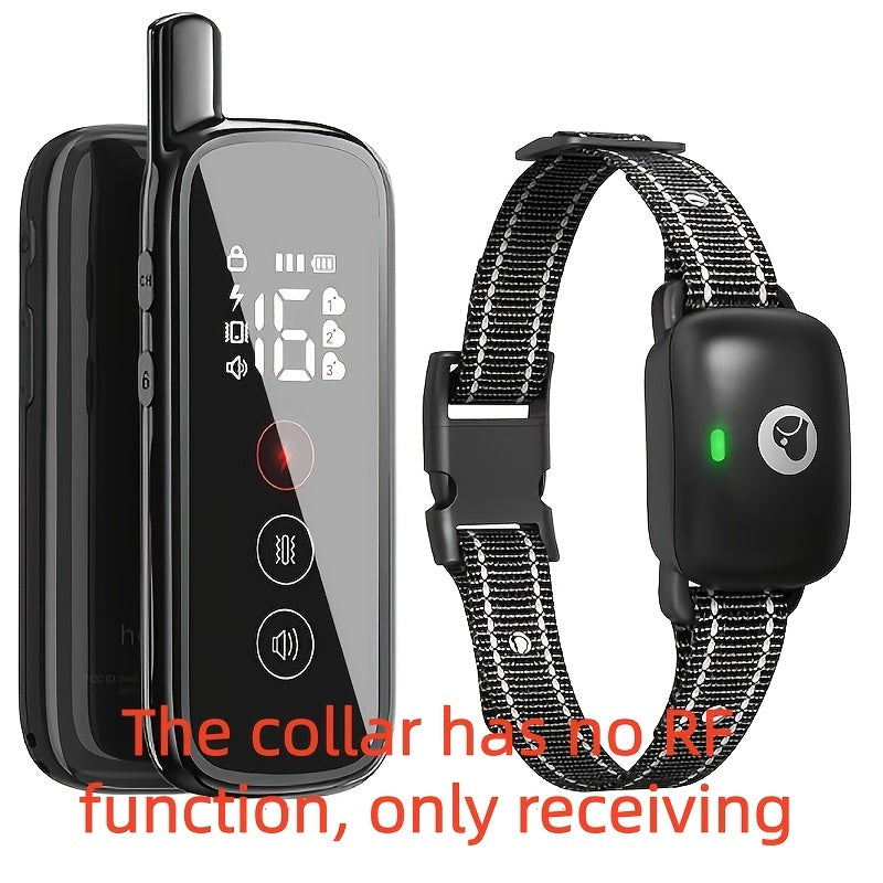 Dog Training Collar with Remote IP68 Waterproof – Rechargeable E-Collar for Small Medium Large Dogs, 3 Modes Beep Vibration Shock, 1640ft Range