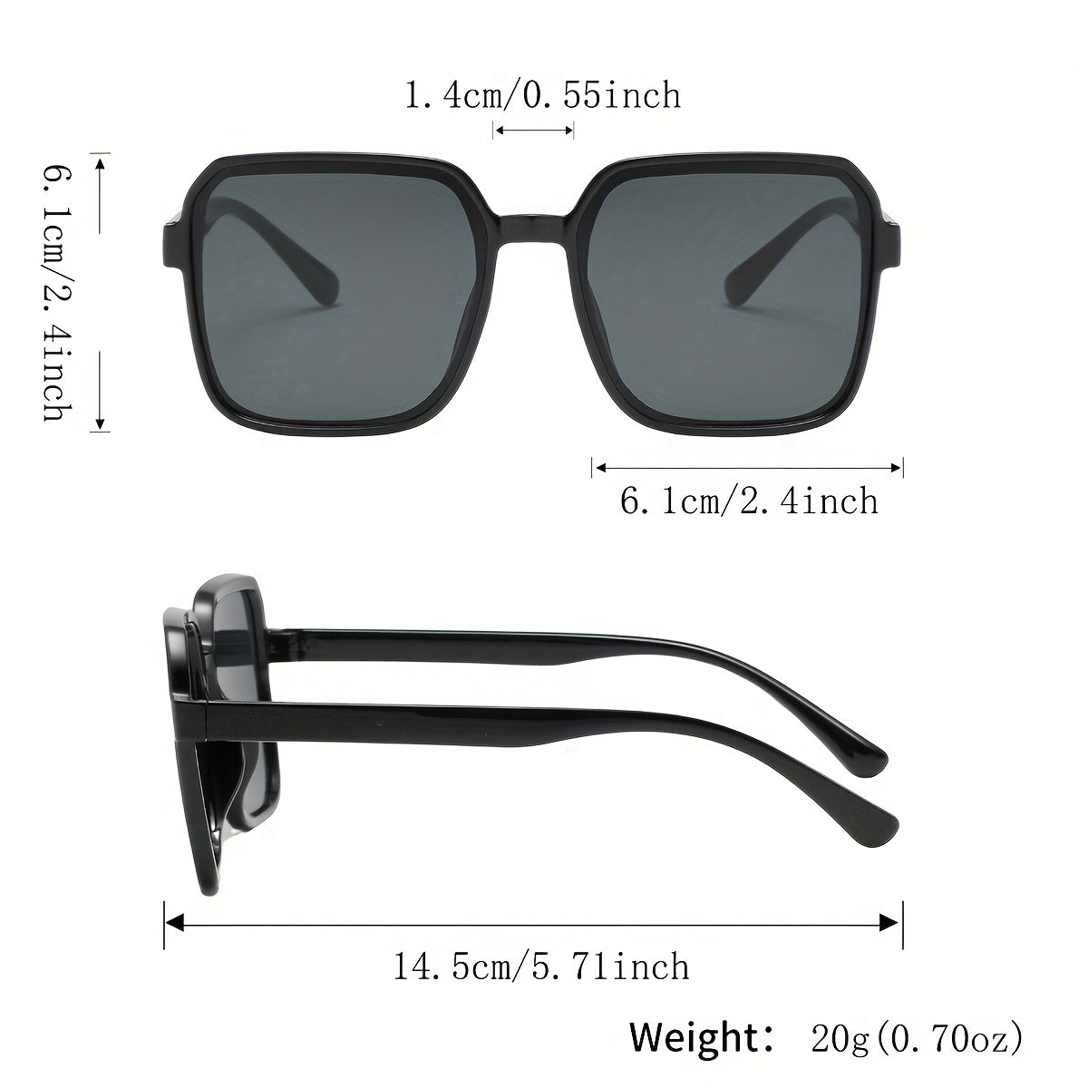 14-Pack Women's Square Frame Tinted Fashion Glasses Set – Minimalist European & American Style, Durable PC Frames, Colorful Lenses, Bulk Party & Gathering Eyewear for Women