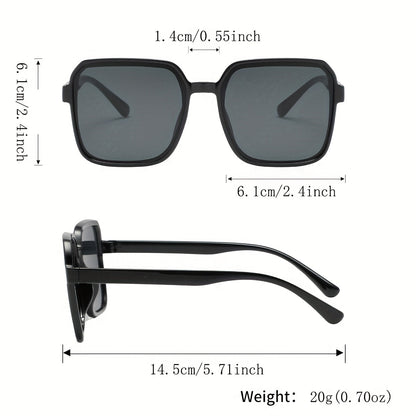 14-Pack Women's Square Frame Tinted Fashion Glasses Set – Minimalist European & American Style, Durable PC Frames, Colorful Lenses, Bulk Party & Gathering Eyewear for Women