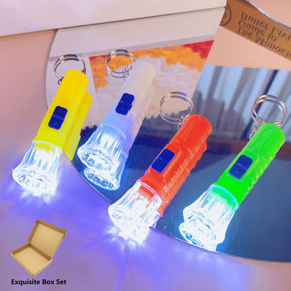 Mini Flashlights Bulk Pack 40 Pieces Assorted Colors, Small Portable Emergency Flashlights with Batteries Included, 40 Lumen Pocket Flashlight Set for Christmas Stocking Stuffers Party Favors Gifts