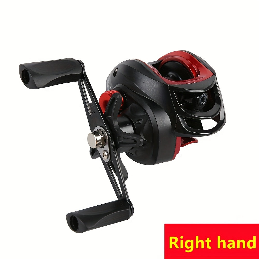 Ambidextrous Fishing Reel – Left & Right Hand Casting Reel, Aluminum Alloy, High-Performance Bearings, Freshwater & Saltwater, Compact Sporty Design