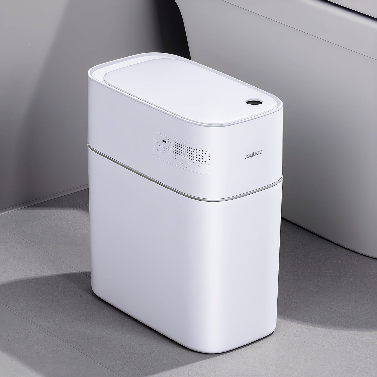 Automatic Smart Trash Can 3.8 Gallon / 14L – Touchless Motion Sensor, Wind Adsorption Auto-Expand Bags, Slim Odor-Seal Design for Bathroom, Kitchen, Office & Bedroom – 1 or 2 Pack
