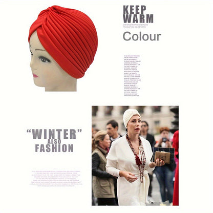 15-Pack Bohemian Turban Head Wraps for Women – Pre-Tied Pleated Head Scarves, Multicolor Twisted Hair Wraps & Beanie Caps, Breathable Ultra-Soft Headbands for Chemo, Hair Loss & Everyday Style