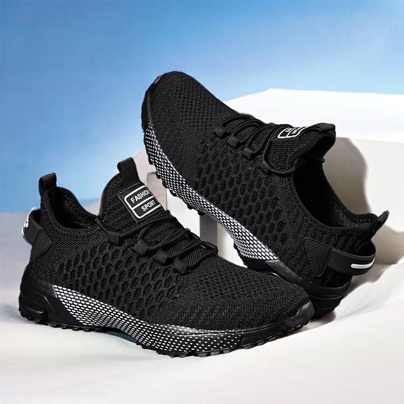 Men's Thick-Soled Non-Slip Sneakers – Lightweight Lace-Up Casual Walking Shoes for Hiking, Outdoor & Daily Wear, Comfortable Low-Top Athletic Sneakers for Men, Spring Autumn Trail Running Shoes