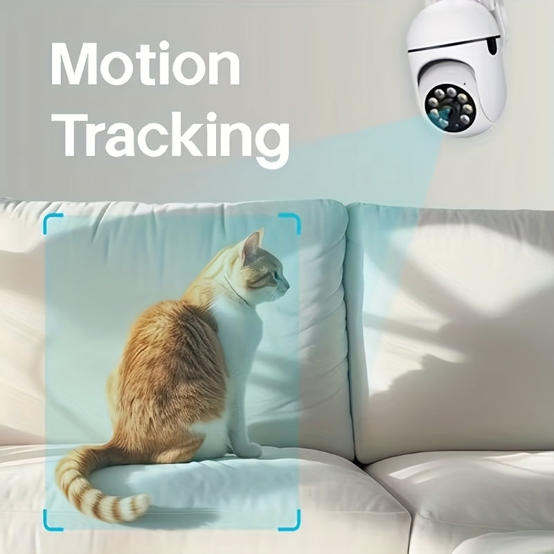 6-Pack 1080P Full HD WiFi Security Camera with 355° Panoramic Rotation, Night Vision, Two-Way Audio & Motion Detection – Wireless Indoor Home Security Camera, USB Powered, Smartphone Compatible