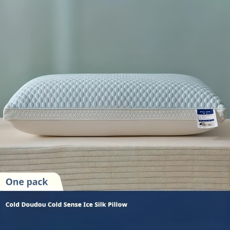 Cooling Bed Pillows Set of 2 | Soft Hotel-Grade Sleep Pillow | Neck Support for Side Back Stomach Sleepers | Cozy Breathable Pillow for Home Bedroom Dorm | Blue Pink Gray Indigo