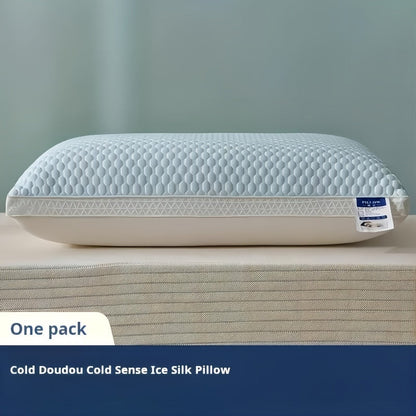 Cooling Bed Pillows Set of 2 | Soft Hotel-Grade Sleep Pillow | Neck Support for Side Back Stomach Sleepers | Cozy Breathable Pillow for Home Bedroom Dorm | Blue Pink Gray Indigo