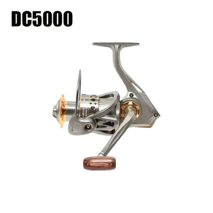 Metal Spinning Fishing Reel 5.2:1 Gear Ratio 22LB Max Drag - Aluminum Alloy Ambidextrous Reel for Freshwater Saltwater Bass Carp Fishing