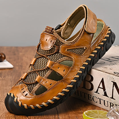 Men's Closed Toe Water Sandals - Non-Slip Quick-Drying Sports Sandals for Beach, Walking and Outdoor Activities, Breathable Soft Sole, Available in 4 Colors, Sizes US 5 to 12.5