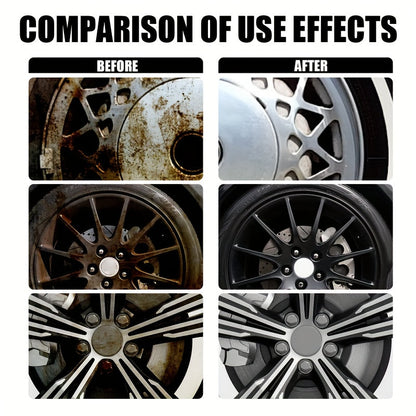 Wheel Cleaner & Iron Remover Spray 6.76oz – Brake Dust Remover, Restores Shine, Rust & Corrosion Protection, Safe for Alloy Chrome Painted Steel Wheels, Easy Trigger Spray Car Detailing