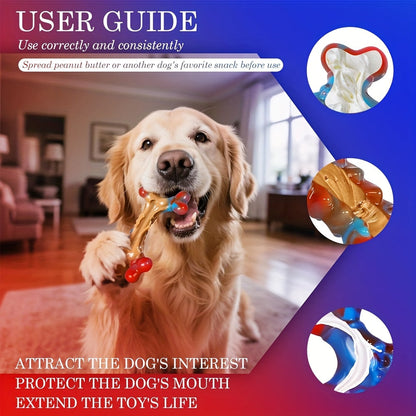 Indestructible Dog Chew Toys for Aggressive Chewers Large Breed - Tough Durable Dog Chew Toy Pack of 1 2 4 or 5, Striped Design Heavy Duty Chew Toy for Large Dogs, Teeth Cleaning and Boredom Relief