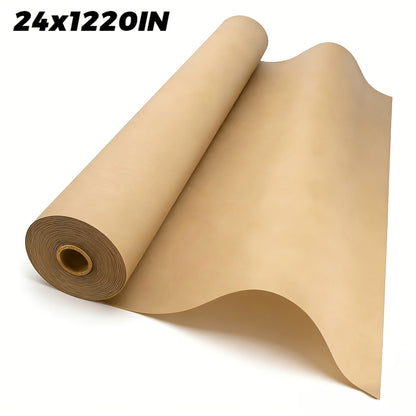 Kraft Paper Roll 80GSM for Gift Wrapping, Bouquet Flower Packing, Bulletin Board, Craft Art, Moving & Shipping – Available in Black, Red, Brown & White – Multi-Size Wrapping Paper Roll