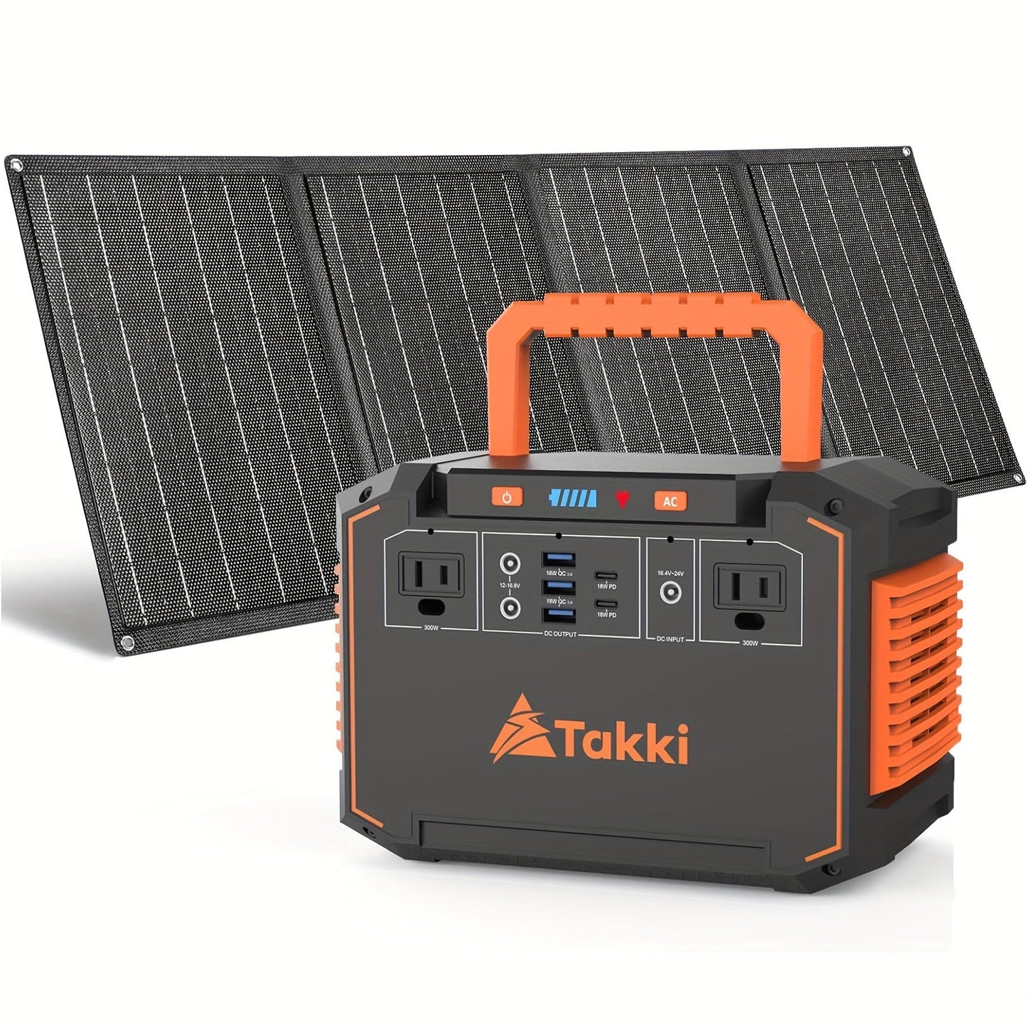 Portable Solar Power Station 350W Peak with AC DC USB Ports – 88.8Wh/111Wh/240Wh LiFePO4 Battery, Optional 30W/40W/60W Solar Panel, Solar Generator for Camping, Emergency, CPAP, Laptops, Fans & Off-Grid Home Use