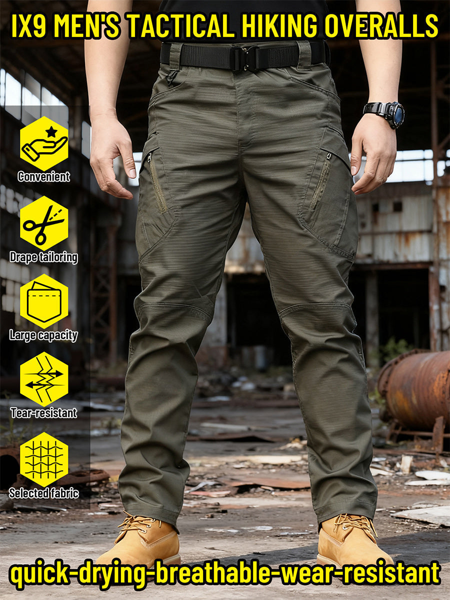 IX9 Men's Tactical Cargo Pants Slim Fit – Quick-Dry Breathable Tear-Resistant Multi-Pocket 3D Cut Outdoor Work Pants for Hiking Camping Climbing Fishing S-XXXL