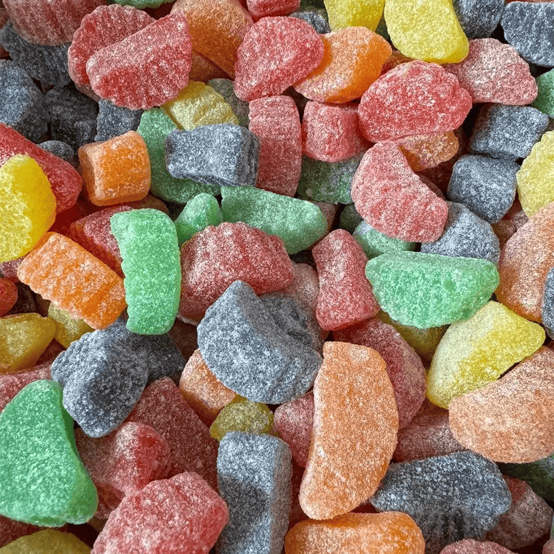 Assorted Fruit Slices Jelly Candy 10 oz – Chewy Sugar-Coated Gummy Candy Bag with Orange, Lemon, Lime & Cherry Flavors, Perfect for Parties, Lunchboxes & Candy Buffets