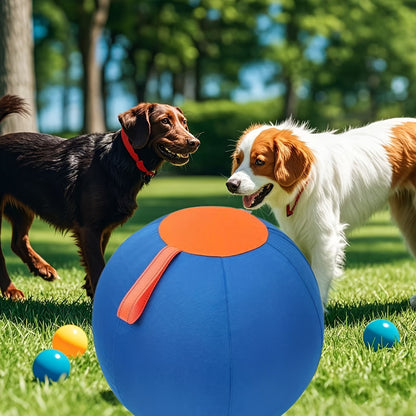 Large Inflatable Dog Ball Toy – Interactive Herding Training Ball for Dogs, Anti-Boredom Exercise Toy for Bulldogs, Golden Retrievers & Australian Shepherds, No Battery Required