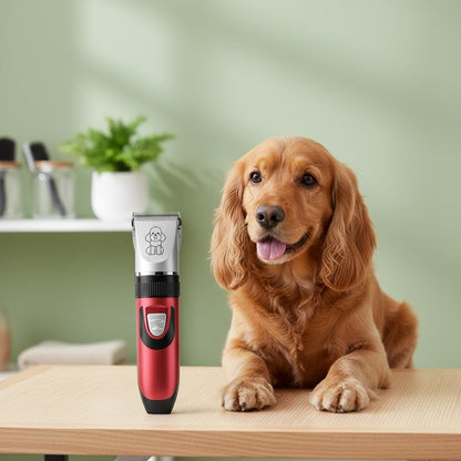 Dog Grooming Kit Wireless Low-Noise Electric Clippers – Rechargeable Lithium Battery, Thick Fur Trimmer with Scissors & Comb for Small & Large Dogs and Cats, Multiple Bundle Options