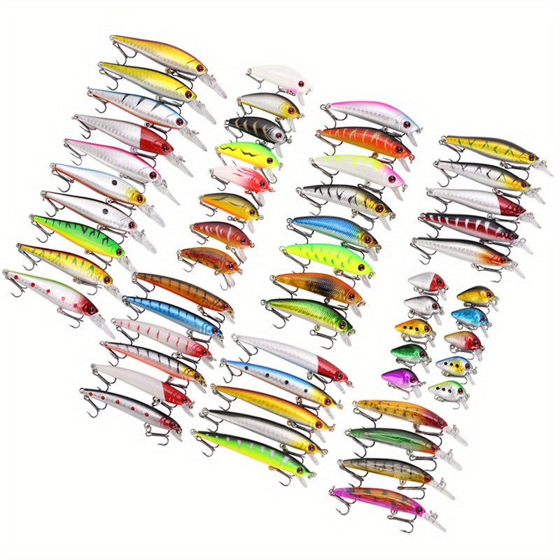 Fishing Lure Set Premium Swimbaits Spinnerbaits Hard Lures for Freshwater Saltwater - Realistic Minnow Baits Tackle Box Angler Gift
