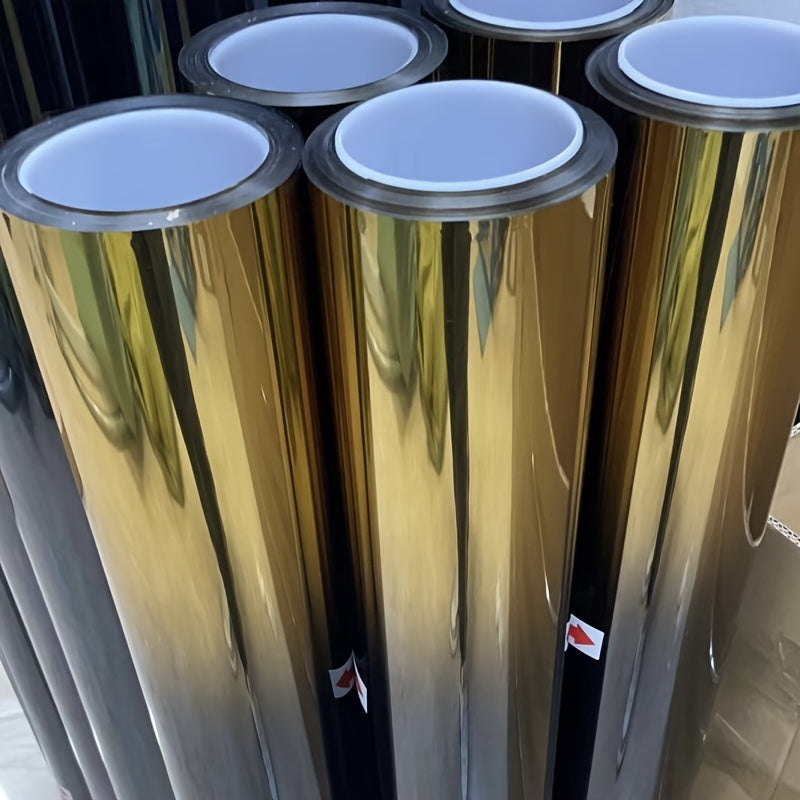 Dual Color Gradient Car Window Tint Film 19.6x118.1" – Solar UV Blocking, Heat Rejection & Glare Reduction, Peel & Stick Automotive Privacy Window Film