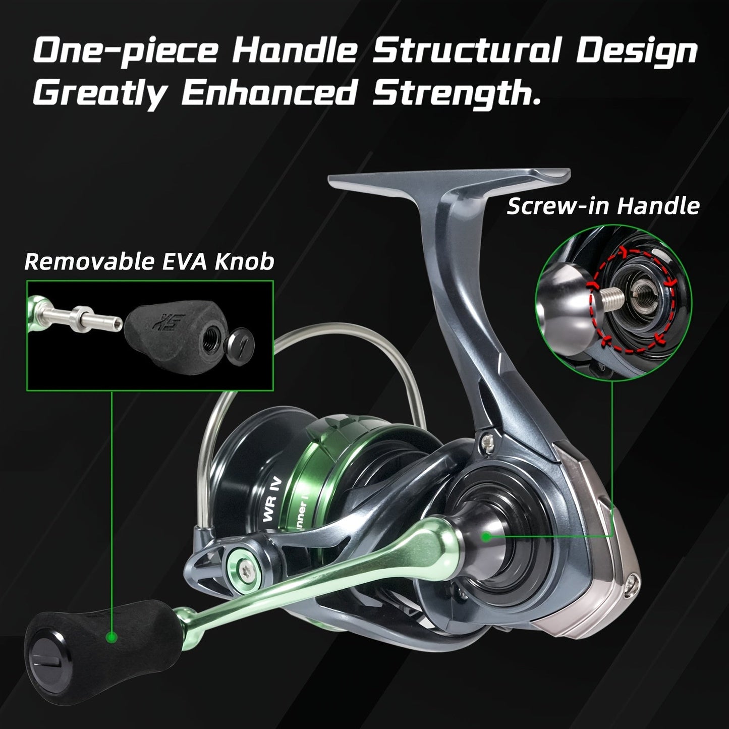 SeaKnight WR Series Spinning Fishing Reel – 9+1BB, 5.2:1 Gear Ratio, 13kg/28lbs Max Drag, 3 Carbon Plate Brake, Aluminum & Stainless Steel, Freshwater Saltwater Reel