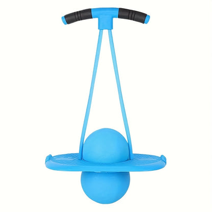 Bounce Ball with Handle for Kids & Adults – Anti-Burst Fitness Hopper Ball, High-Elasticity Jumping Ball, Indoor Outdoor Exercise & Fun, No Battery Needed, Great Gift Idea