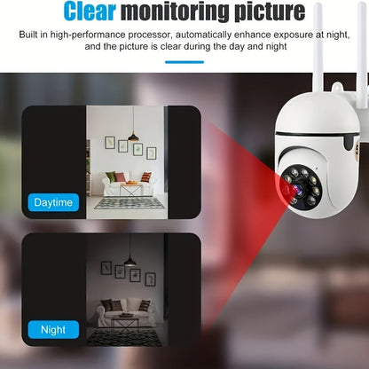 6-Pack 1080P Full HD WiFi Security Camera with 355° Panoramic Rotation, Night Vision, Two-Way Audio & Motion Detection – Wireless Indoor Home Security Camera, USB Powered, Smartphone Compatible
