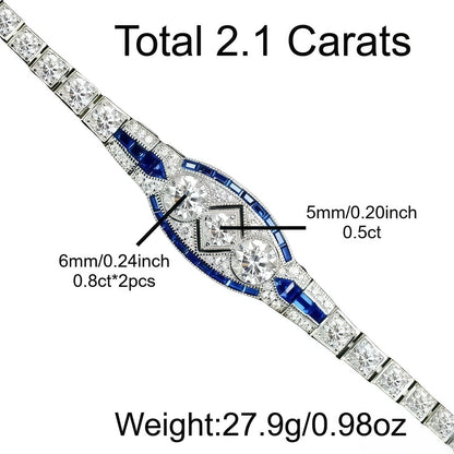 925 Sterling Silver Bohemian Bracelet for Women & Men – Elegant Boho Cuff Bangle, 32g, Blue & Green, Perfect for Weddings, Engagements, Anniversaries, Birthdays & Mother's Day Gifting