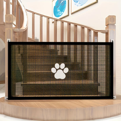 Portable Folding Pet Gate Dog Safety Barrier Fence – Foldable Mesh Isolation Net for Indoor Doorways, Stairs & Rooms, Available in Small & Large Sizes