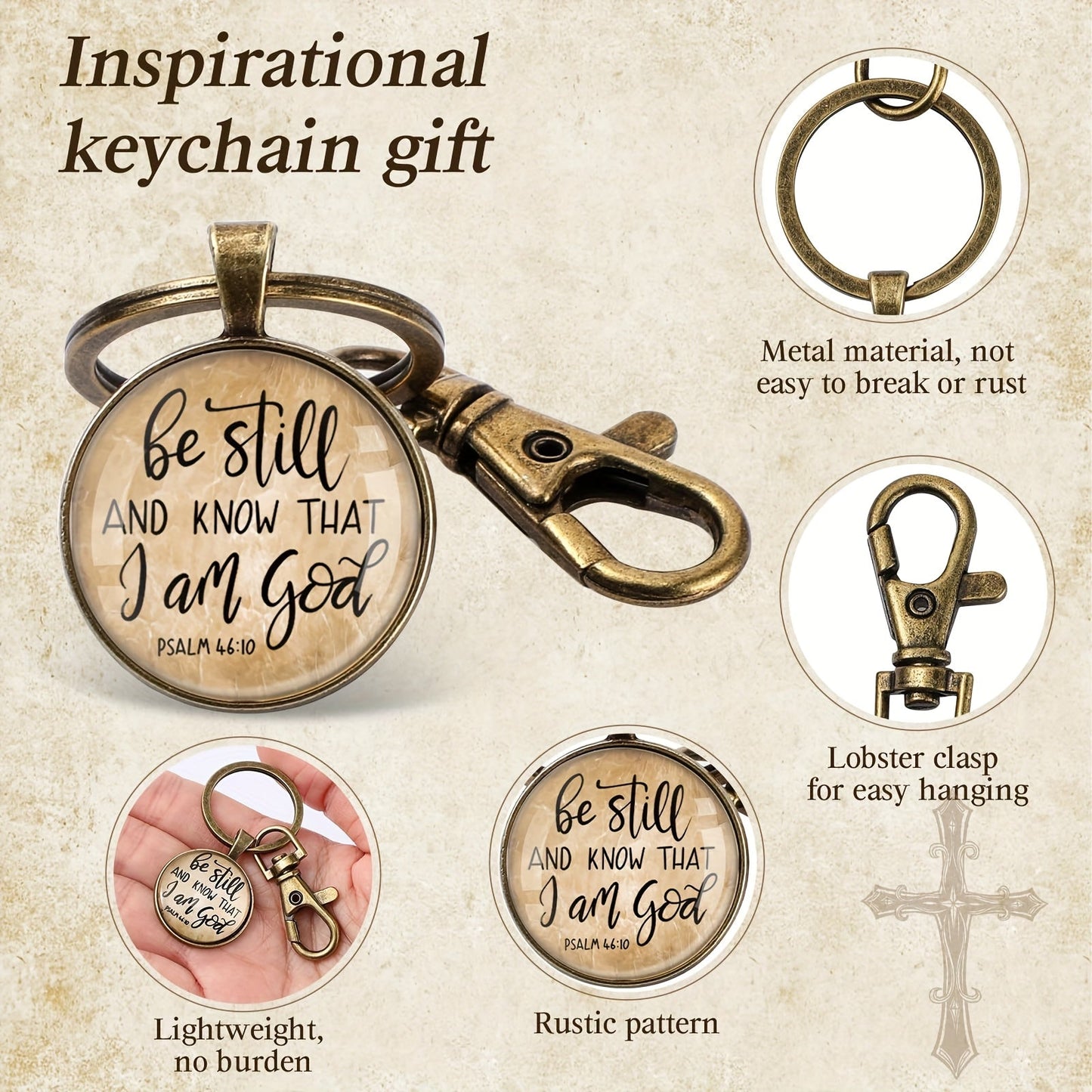 18Pcs Christian Keychain Bulk Set – Bible Verse Scripture Quote Inspirational Religious Keychains, Faith-Based Gifts for Sunday School, Pastor, Church Events & Baptism Favors