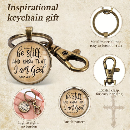 18Pcs Christian Keychain Bulk Set – Bible Verse Scripture Quote Inspirational Religious Keychains, Faith-Based Gifts for Sunday School, Pastor, Church Events & Baptism Favors