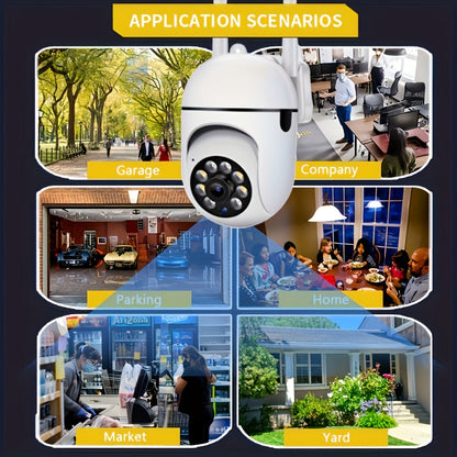 4-Pack WiFi Dome Security Camera 1080P HD – AI Motion Tracking 360° PTZ Two-Way Audio PIR Night Vision App Control, Indoor Outdoor Home Security Camera System WiFi 2.4G/5G