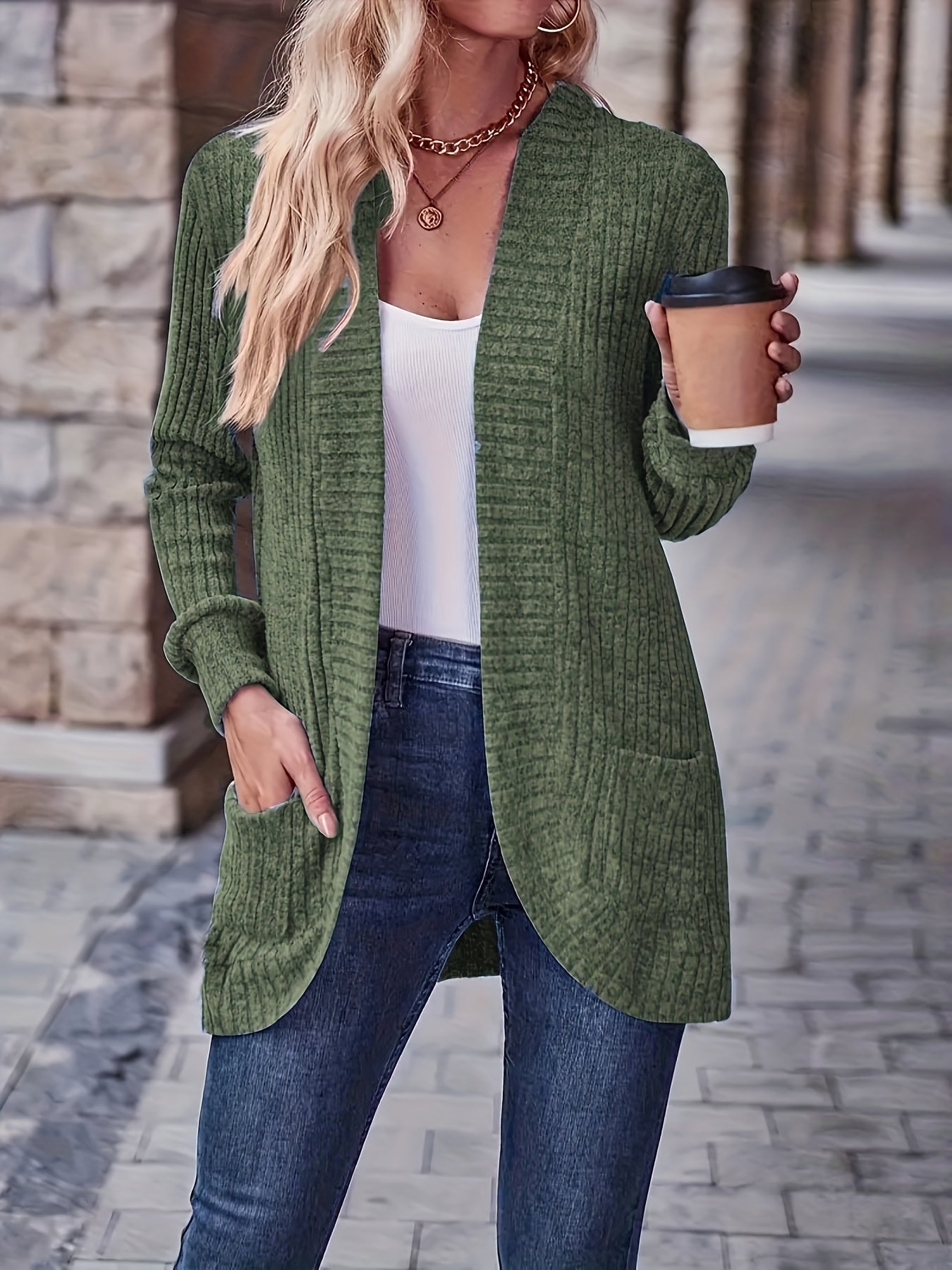 Women's Loose Casual Long Sleeve Blouse Solid Color Pocket Thread Splicing Relaxed Fit Top 10 Colors S-XXL Everyday Wear