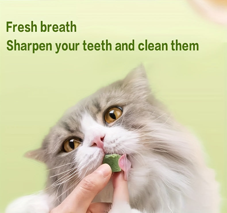 Cat Grass Sticks for Hairball Control – 3-in-1 Freeze-Dried Catnip Treats with Instant Granules & Hair Cream Tablets for Indoor Cats, Natural Hairball Remedy, 15 Count & 15-Pack Bundle