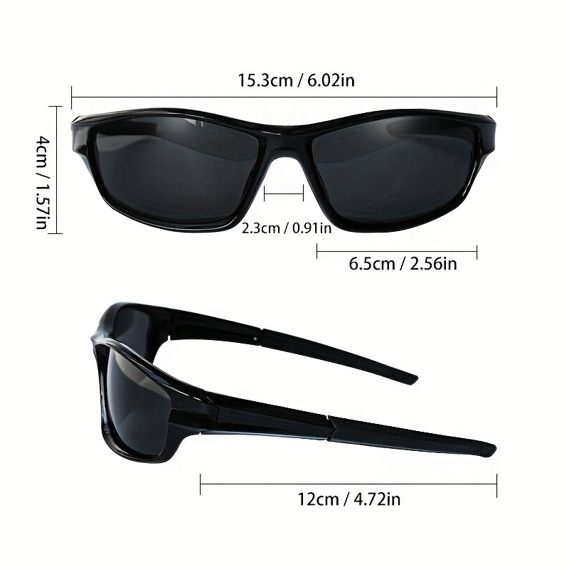 Polarized Wraparound Sunglasses for Men & Women – Retro Sport Style, TAC Lenses & Lightweight PC Frame, UV Protection Eyewear for Driving, Cycling & Outdoor Activities