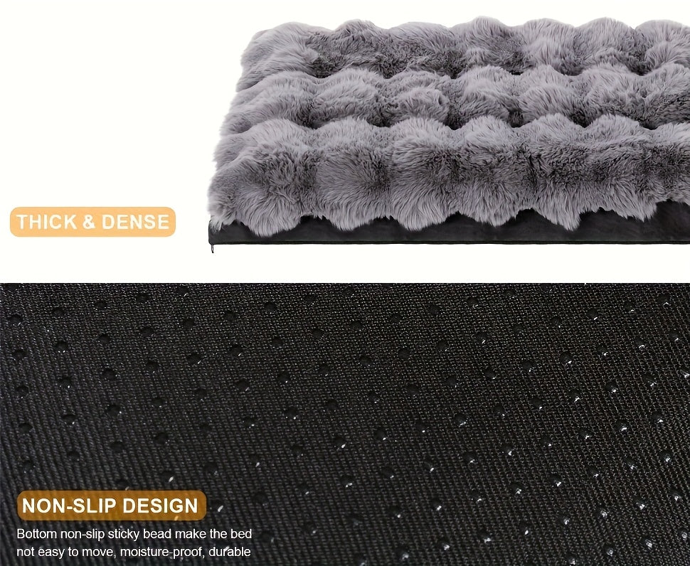 Orthopedic Dog Bed for Large Dogs – Memory Foam Pet Bed with Removable Washable Cover, Anti-Slip Base, Faux Fur, Joint Relief, Heavy Duty, Small Medium XL XXL Sizes