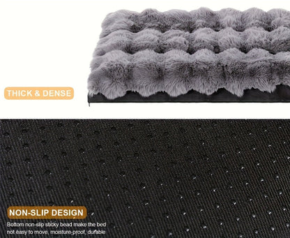 Orthopedic Dog Bed for Large Dogs – Memory Foam Pet Bed with Removable Washable Cover, Anti-Slip Base, Faux Fur, Joint Relief, Heavy Duty, Small Medium XL XXL Sizes