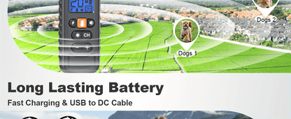 Dog Training Collar with Remote 3300ft Range – Rechargeable E-Collar for 5-120 Lb Dogs, 3 Training Modes Beep Vibration & Safe Shock, Waterproof Dog Shock Collar for Small Medium Large Breeds